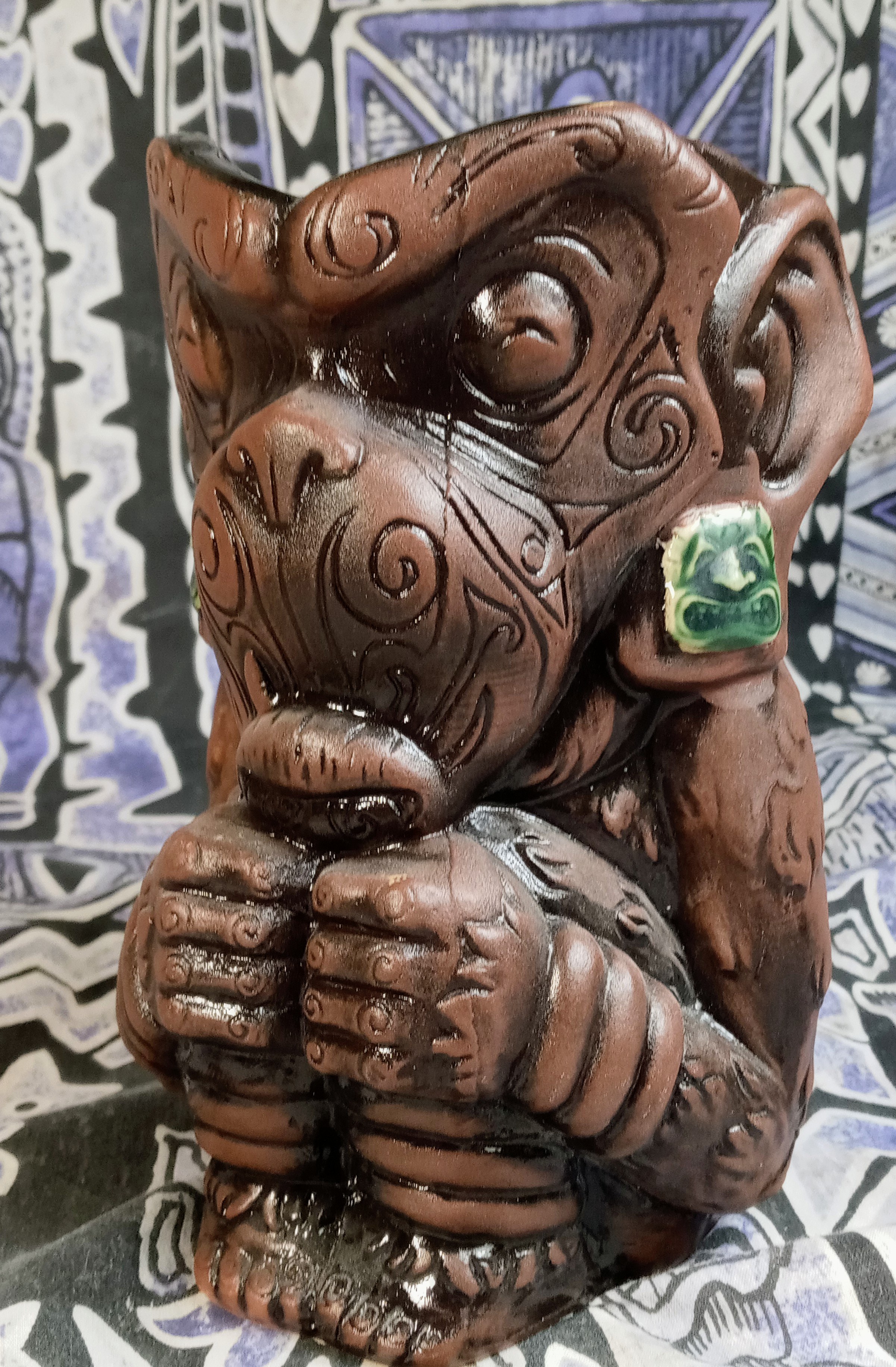 Tiki Mug: Keko Pepeiao - First Edition - Dark Brown | mytiki.life