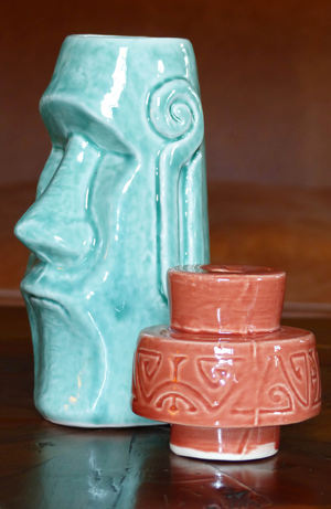 Tiki Tumbler Moai Turchese