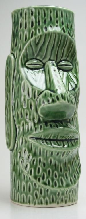 Mt Fuji Inn Omaha NE Tiki Bar Ware Mug Light Green Moai VTG selling Closed Lounge 8 inch