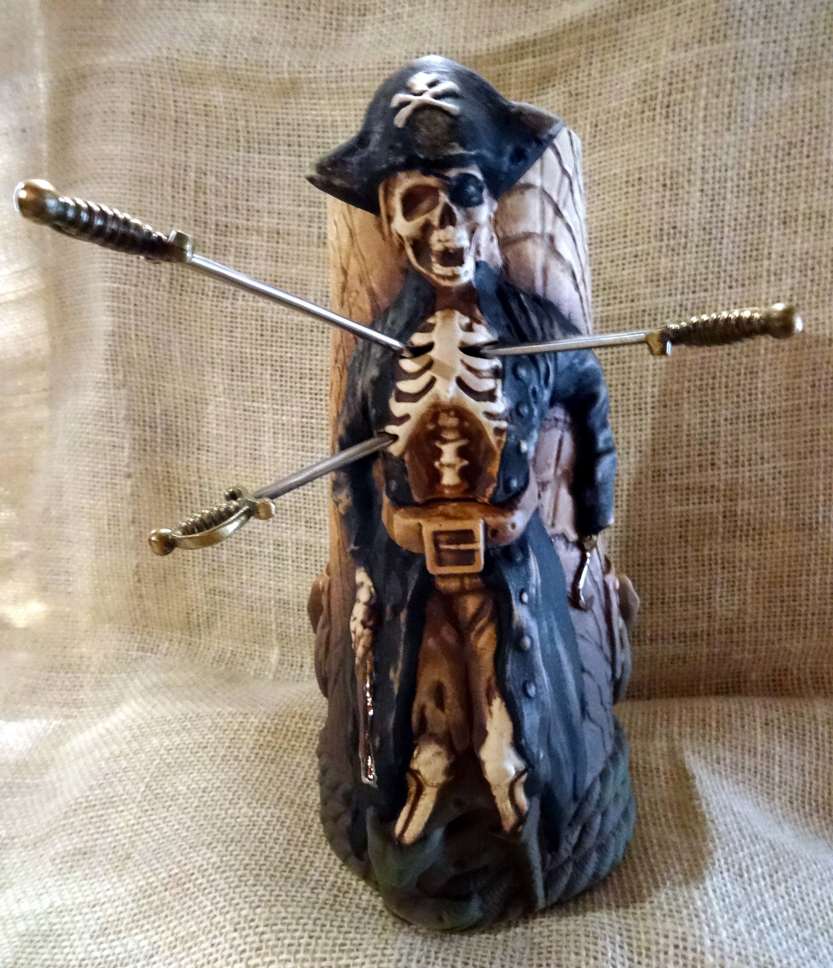 Tiki Mug: THOR Art Skeleton Pirate Post Mug | mytiki.life