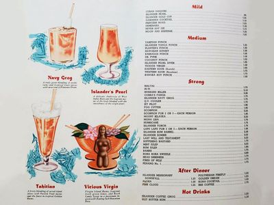 Los angeles islander menu page 1