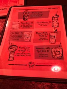 Tiki tango menu 1