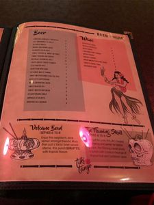 Tiki tango menu 3