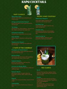 Kapu cardiff menu 1