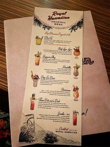 Royal hawaiian 2023 menu 1