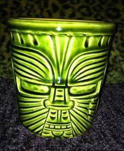 Islander Maori Face Bucket Green - 59272