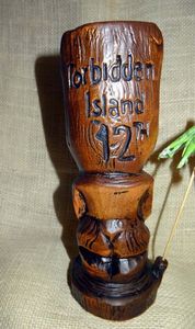 Forbidden Island 12th Anniversary Tiki Mug In Reddish Brown - 173615