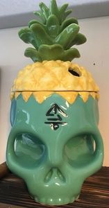 The Grass Skirt Pineapple Skully Mug - 164972