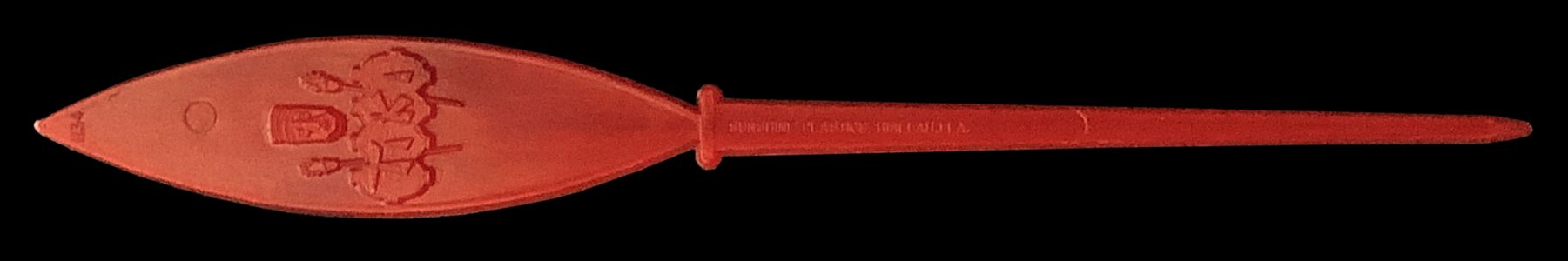 Polynesian Room Paddle Pick Red F