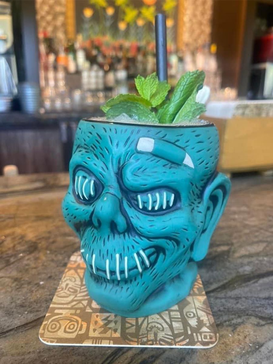 Tiki Mug: Trader Sam's Shrunken Zombie Head Mug - Fifth… 