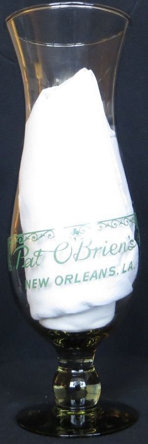 Pat O'Brien's Bar Hurricane Glass