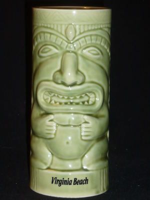 Mug Tiki C/ Manico Verde in Ceramica 47,3 cl - Premium Hotellerie