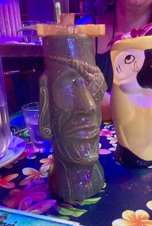 Tiki tOny's Yeti on Vacation Tiki Mug, sculpted by Thor - Limited Edition -  Ready to Ship (US Shipping Included)