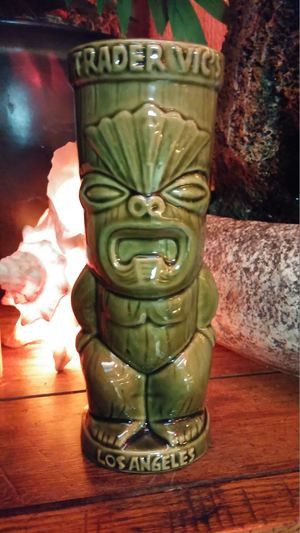 Tiki Mug: Trader Vic's Los Angeles Tiki Mug Green | mytiki.life