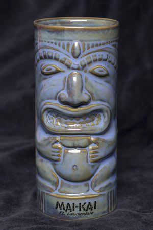 Mug Tiki C/ Manico Verde in Ceramica 47,3 cl - Premium Hotellerie