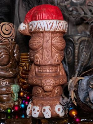 Tiki tOny's Yeti on Vacation Tiki Mug, sculpted by Thor - Limited Edition -  Ready to Ship (US Shipping Included)